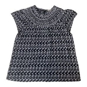 Loft Capped Sleeve Patterned Shirt